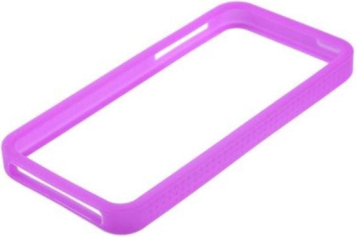 Produktbild König Design Schutzhülle Silikon Bumper für Handy iPhone 5 & 5s Lila (Apple iPhone 5)