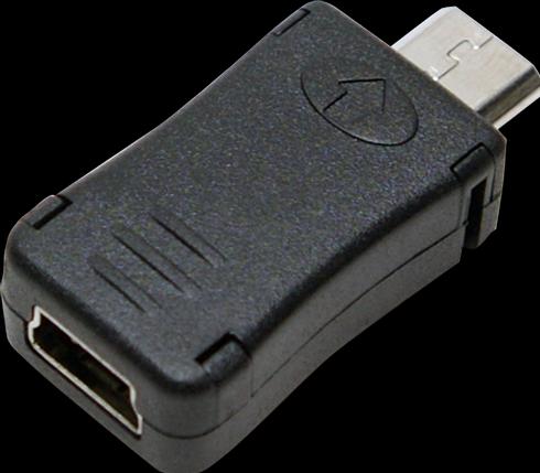 Produktbild LogiLink Micro USB B – Mini USB Adapter (0.08 m, USB 2.0)