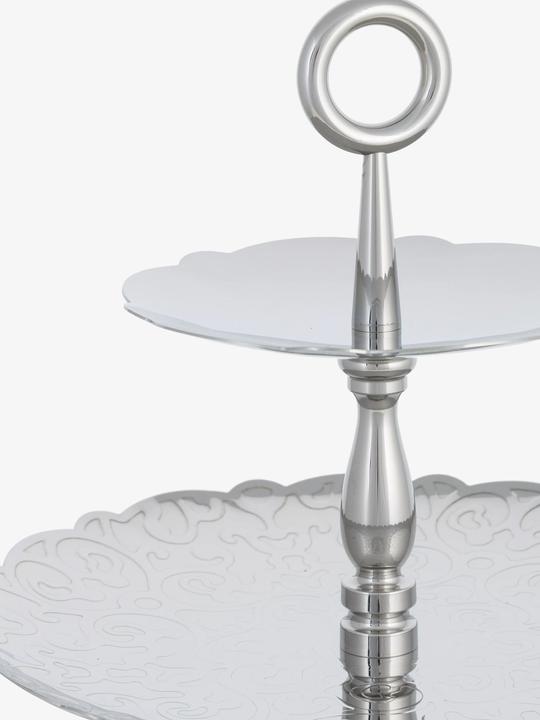 Actual product image Alessi Etagere Dressed for X-mas silver coloured