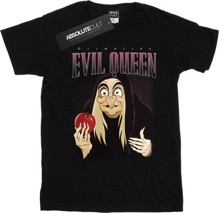 Actual product image Disney Womens/Ladies Snow White Evil Queen Montage Cotton Boyfriend T-Shirt (XL)
