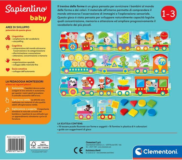 Actual product image Clementoni Montessori Baby Il Trenino delle Forme