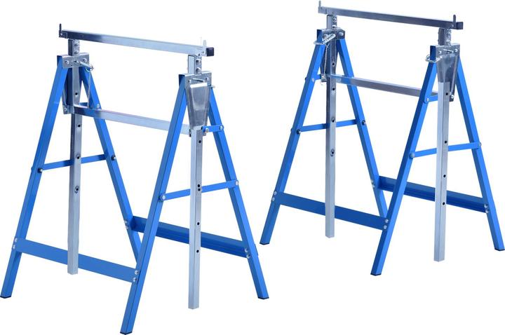 Image du produit Homcom Chevalet d'échafaudage en set de 2 (58 cm, 68 cm)