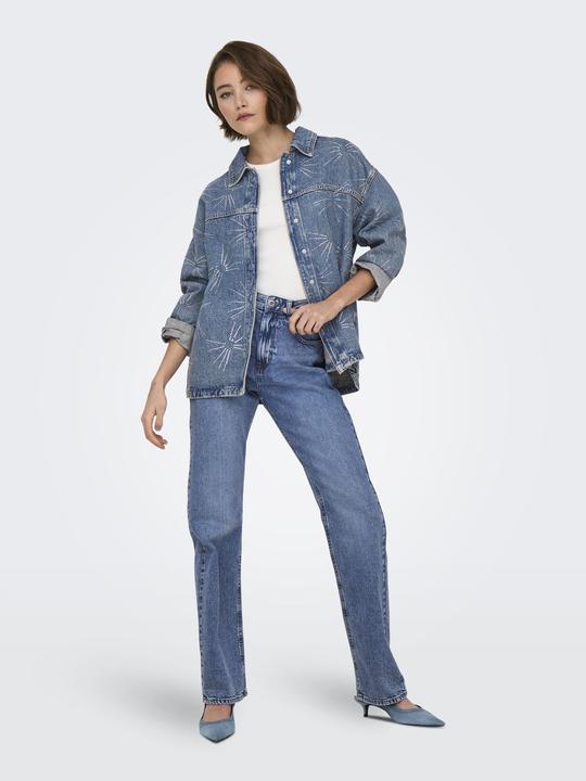 Image du produit Only ONLBILLIE Taille haute Coupe droite Jeans Straight-Fit jeans (W28/L34)