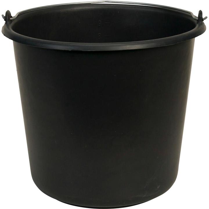 Ironside Baueimer 10 L schwarz mit Literskala (10 l)