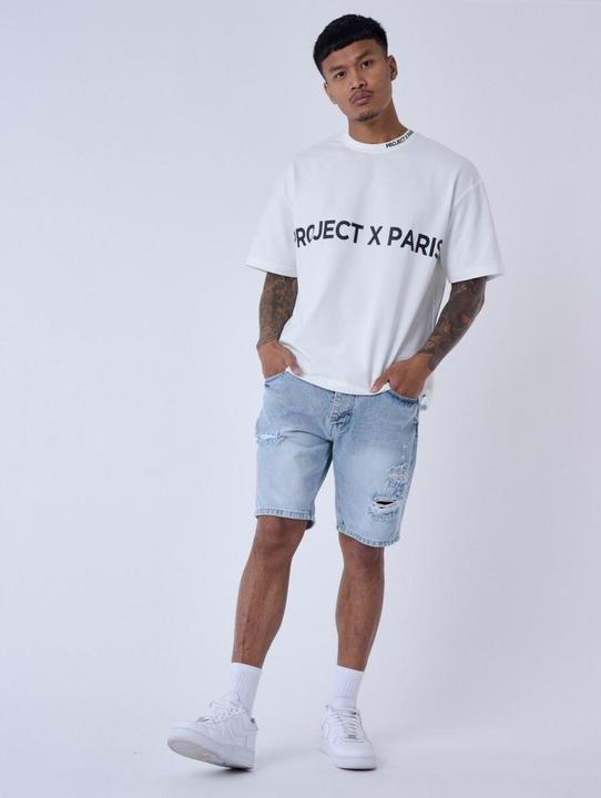 Immagine prodotto Project X Paris pantaloncini jeans effetto strappato (33)
