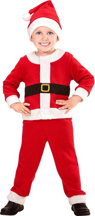 Immagine prodotto Widmann Costume da Babbo Natale per bambini: top, pantaloni, berretto (110)