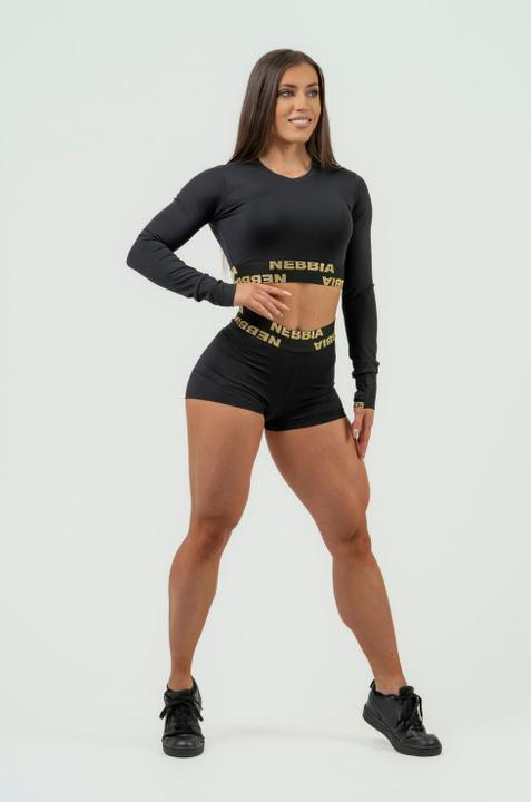 Immagine prodotto Nebbia Crop Top donna a maniche lunghe Intense Perform 839 Oro (L)