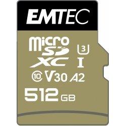 Produktbild Emtec mSD 512GB UHS-I U3 V30 A2 SpeedIN (512 GB, microSDXC, U3, UHS-I)
