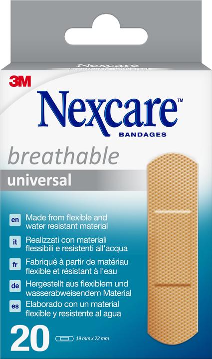 Produktbild Nexcare Breathable Universal Pflaster (20 x)