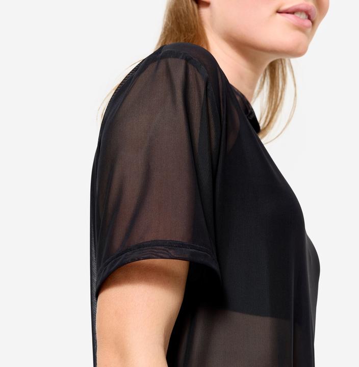 Actual product image Domyos T-Shirt Damen Netz locker - schwarz (M)