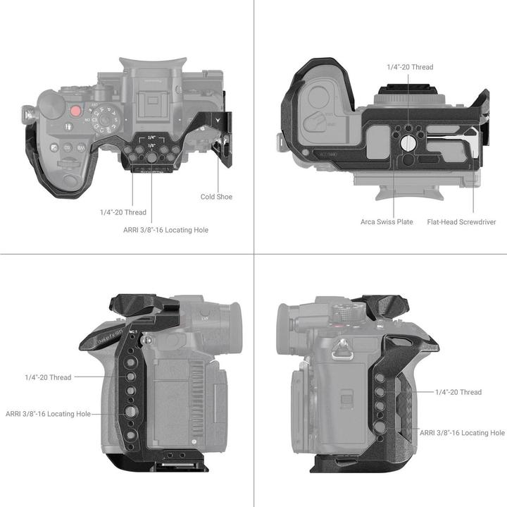 Immagine prodotto SmallRig Gabbia per fotocamera serie Black Mamba per Panasonic LUMIX GH6 3440