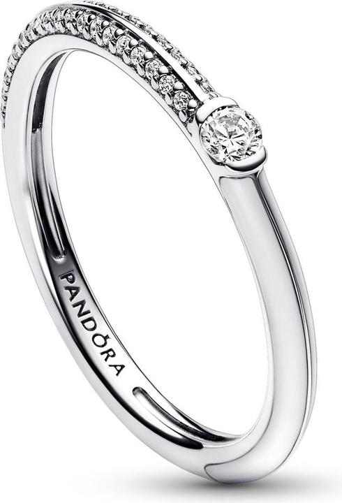 Immagine prodotto Pandora ME Anello doppio Pavé e Bianco (64, 925 Argento)