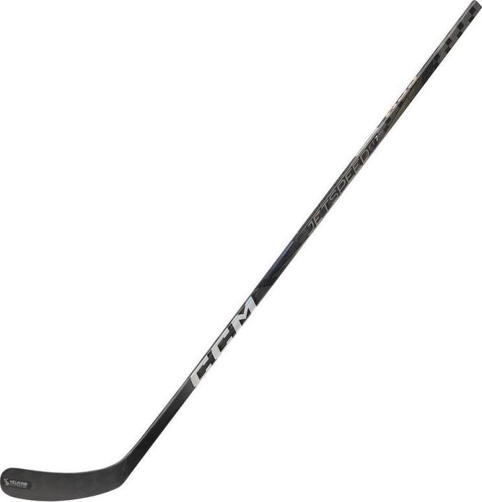 Actual product image CCM JetSpeed FT7 PRO JR composite hockey stick in special colours (left, JR 50 Flex, 28, chrome) (Left)