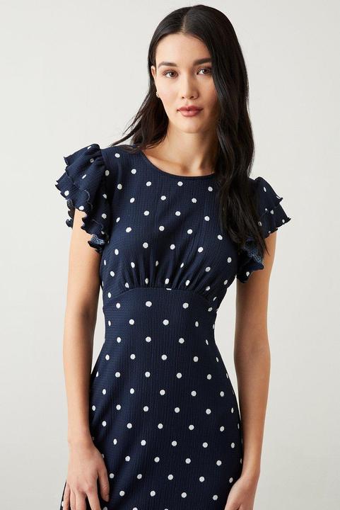 Immagine prodotto Dorothy Perkins Donna/Ladies Abito midi impero con volant maculati (38 D)