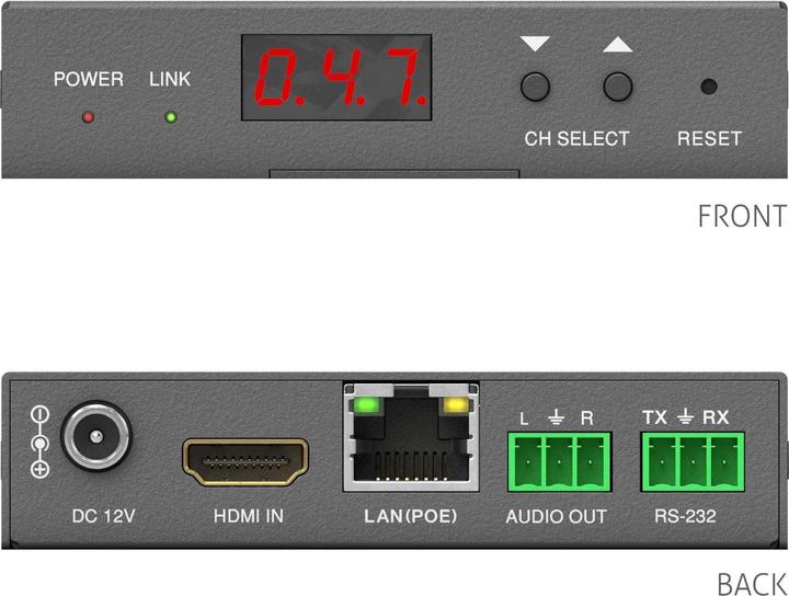 Image du produit Purelink Puretools Récepteur IP HDMI, H.264/265 IP (RJ45 (1x))