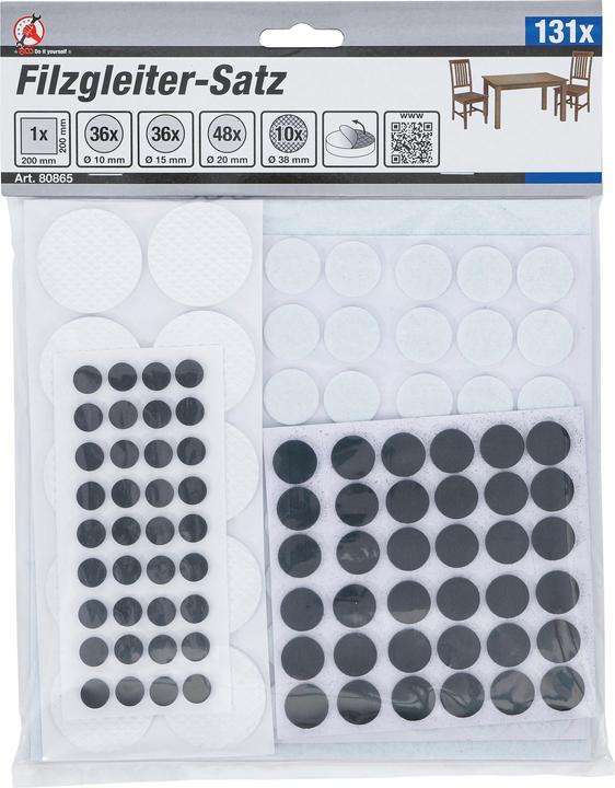 Actual product image BGS Felt gliders (Felt gliders, 131 Piece)