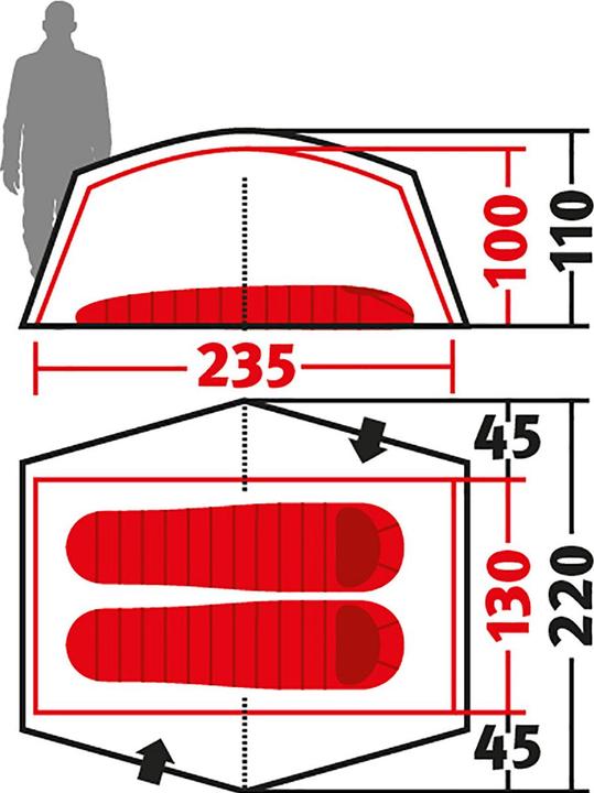 Produktbild Wechsel Venture 2 Travel Line Zelt (Kuppelzelt, 2.69 kg, 2 Personen)