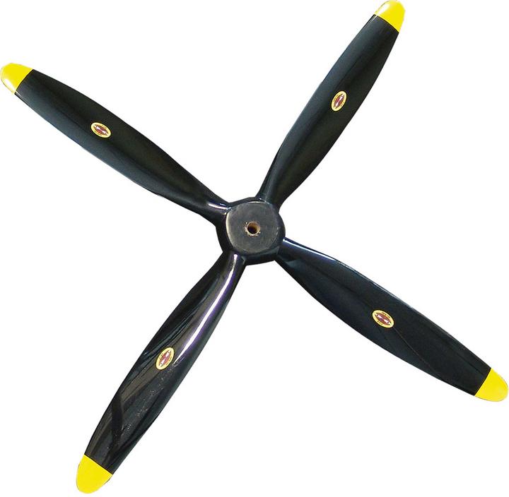 Actual product image Biela Carbon Propeller 4-Blade 22x10 Scale "Corsair