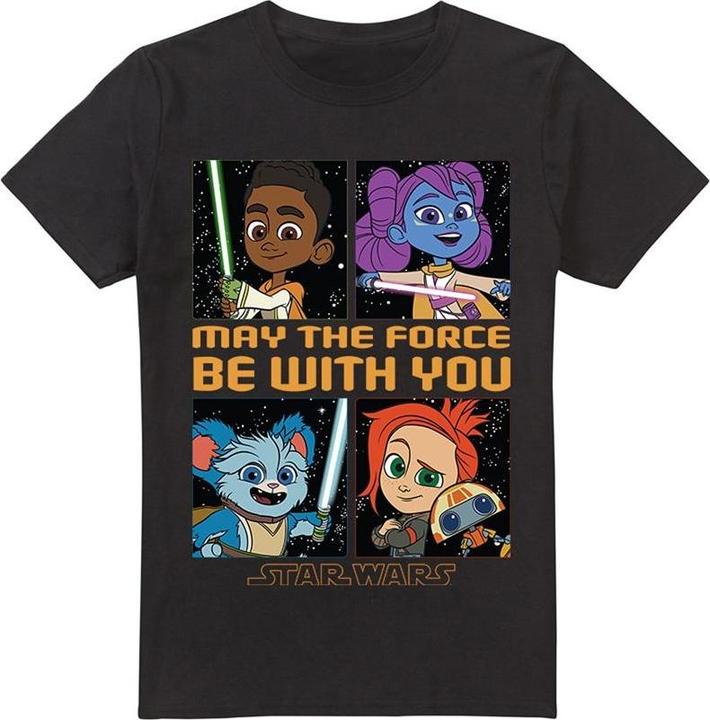 Actual product image Star Wars Mens Young Jedi Adventure Among The Stars T-Shirt (L)