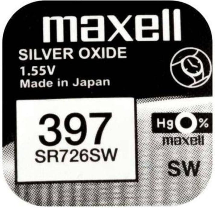 Actual product image Maxell Button cell SR726SW 10 pieces (10 pcs., SR59, 36 mAh)
