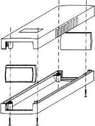 Actual product image Velleman HOUSING - PLASTIC INJECTION COASTING - DARK GREY - 120 x 60 x 30 mm (Housing)
