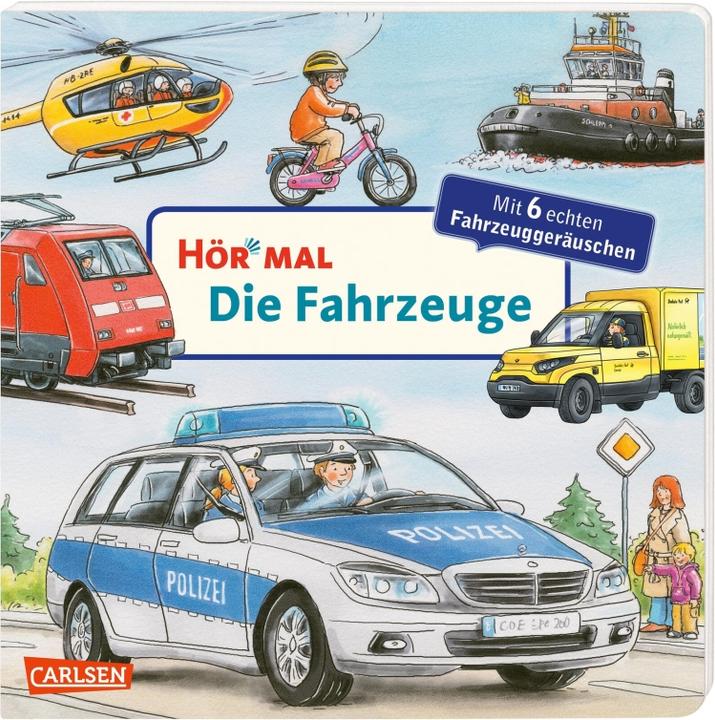 Listen (sound book): The vehicles (Christian Room, German)