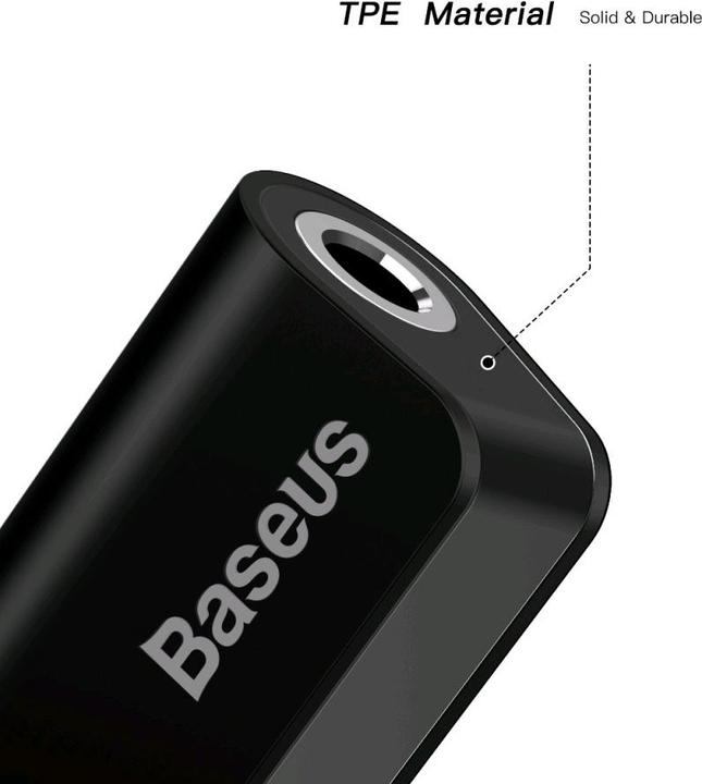 Image du produit Baseus Adaptateur L32 IP mâle vers 3.5mm+IP femelle Noir (Jack 3.5mm, Lightning)