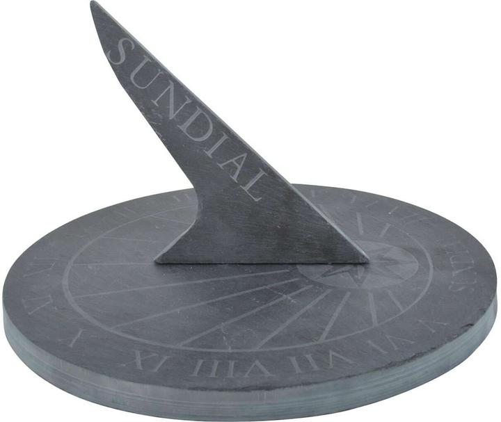 Produktbild Esschert Design Sonnenuhr rund Schiefer (3.5 x 27.5 x 27.5 cm)