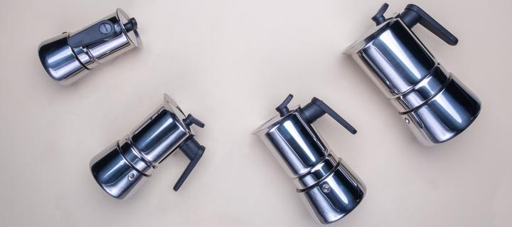 Actual product image Pedrini Steelmoka - stainless steel espresso maker 4 cups (4 T.)