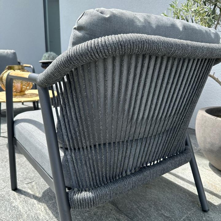Image du produit Ventaris Verona Gartenlounge Set Aluminium 5-pièces incl. tables d'appoint Anthracite
