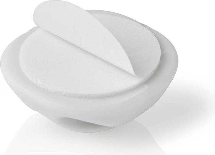 Immagine prodotto Nedis Gestione dei cavi Clip per cavi bloccati 4 pezzi Spessore massimo del cavo: 5 mm Silicone 35 mm