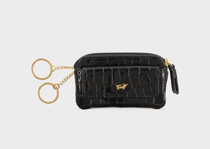 Actual product image Braun Büffel Verona leather key case 11 cm