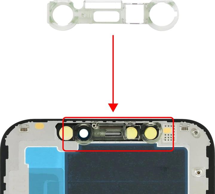 Produktbild Clappio Halterung für Sensor und Frontkamera (iPhone XS)