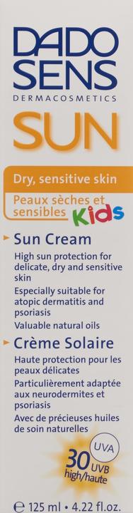 Actual product image Dado Sens Sun Kids (Suntan cream, SPF 30, 125 ml, 162 g)