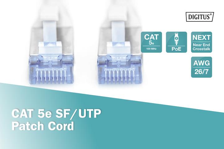 Produktbild Digitus Network cable (SF/UTP, CAT5e, 1 m)