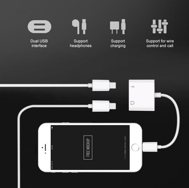 Produktbild PowerGuard Dual Lightning Audio & Charge Adapter Splitter (Lightning, Lightning)