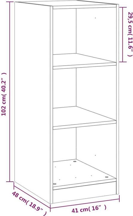 Actual product image VidaXL Wardrobe (48 x 41 x 102 cm)