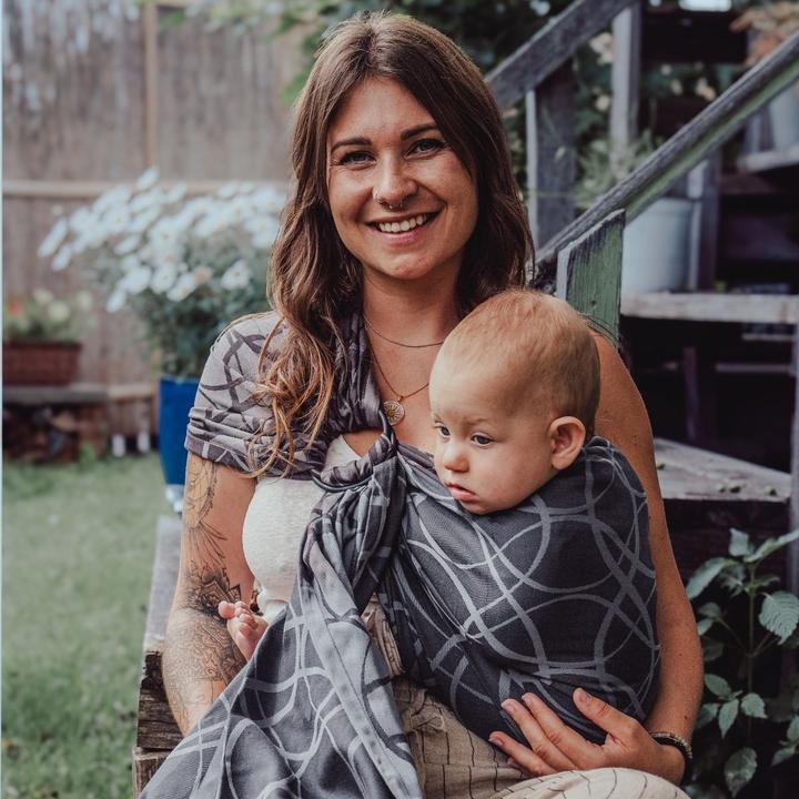 Immagine prodotto Hoppediz Imbragatura per bambini Ring-Sling di qualità biologica (2 m)