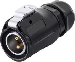 Image du produit Varia SO-38043 - Connecteur d'alimentation (2 broches) avec verrouillage par clic, borne à souder