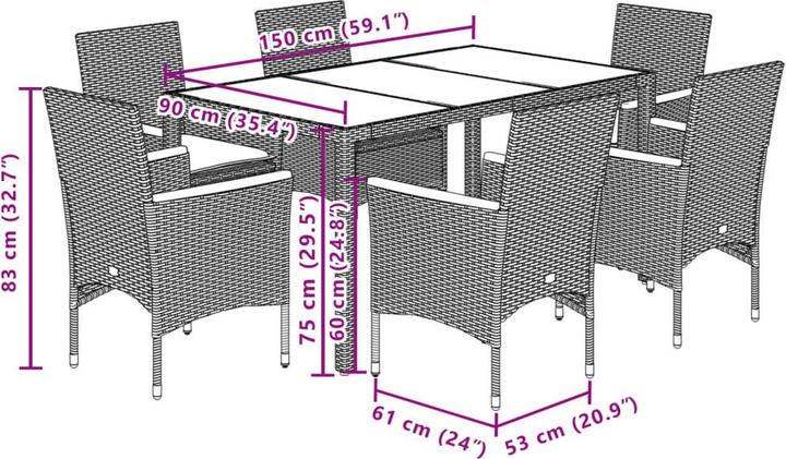 Produktbild VidaXL Kendrick (150 cm)