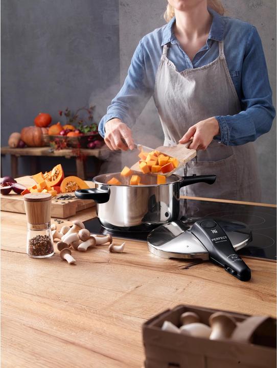 Produktbild WMF Dampfkochtopf Perfect (22 cm, Dampfkochtopf, Edelstahl)