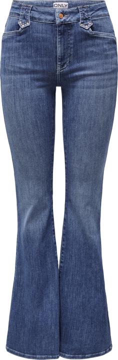 Only Ausgestellt Mittlere Taille Jeans Schlaghosen-Jeans (27)