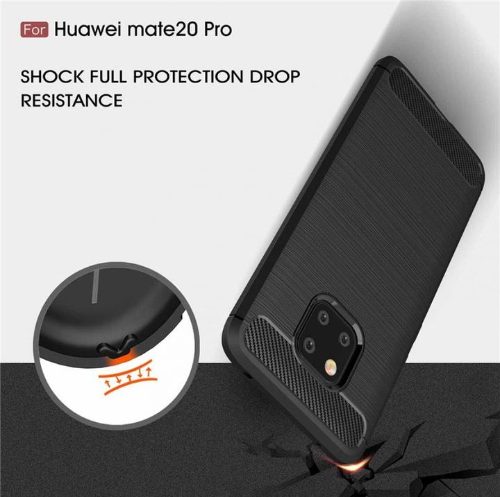 Image du produit Screenguard Housse Huawei Mate 20 Pro Carbon Brushed Soft TPU (Mate 20 Pro)