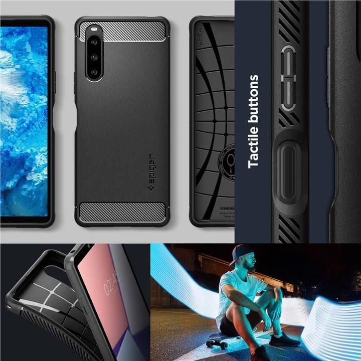 Produktbild Spigen Rugged Armor Sony Xperia 10 V czarny/black ACS06202 (Sony Xperia 10 V)