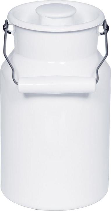 Riess Pot à lait avec couvercle en émail et poignée en bois 2L (1.80 l)