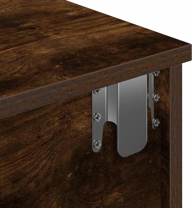 Produktbild VidaXL Wandregal mit Schubladen Räuchereiche 80x31x17 cm Holzwerkstoff