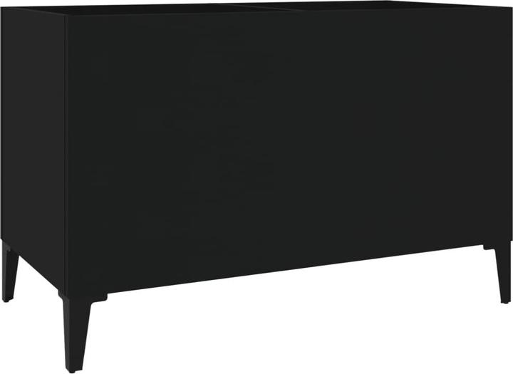 Produktbild VidaXL Plattenschrank Schwarz 74,5x38x48 cm Holzwerkstoff