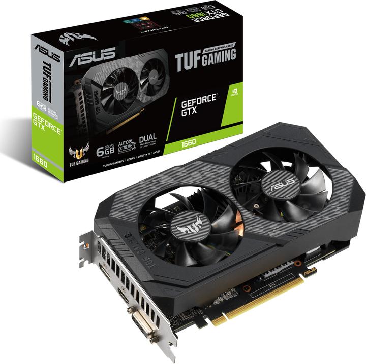 Actual product image ASUS GeForce TUF GTX 1660 O6G GAMING (6 GB)