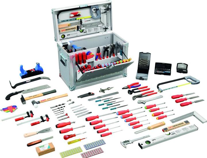 Produktbild OPO Leichtbau Schreiner-Werkzeugkiste Compact 3 (69 Teile)
