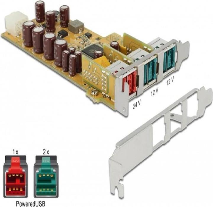 Actual product image Delock 89655 PCI Express card > 1 x 24 V